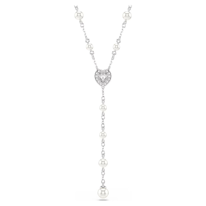 Petra Silver Heart Pearl Necklace