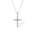 Philina White Cross Necklace
