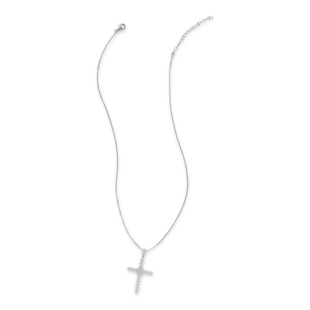 Philina White Cross Necklace