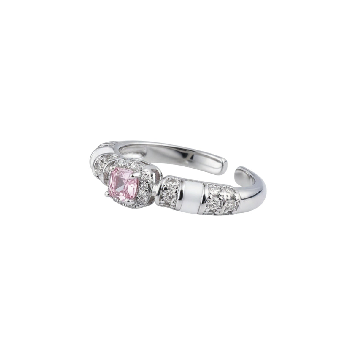 Philomène Pink Cushion Open Ring