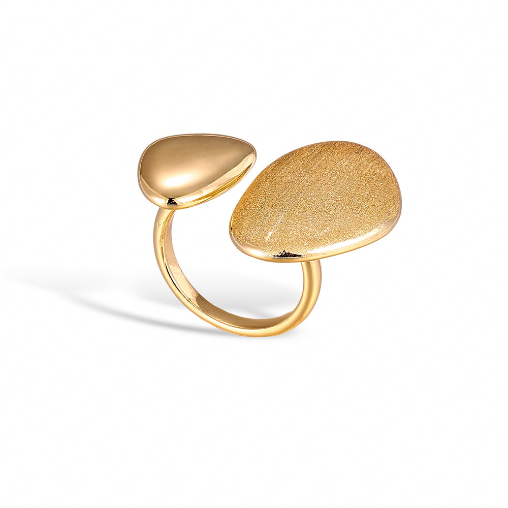 Pomme 14K Yellow Gold Teardrop Open Ring