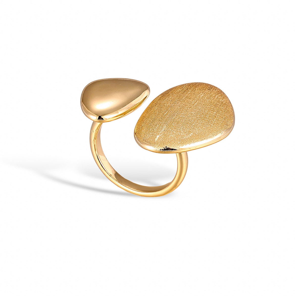 Pomme 14K Yellow Gold Teardrop Open Ring