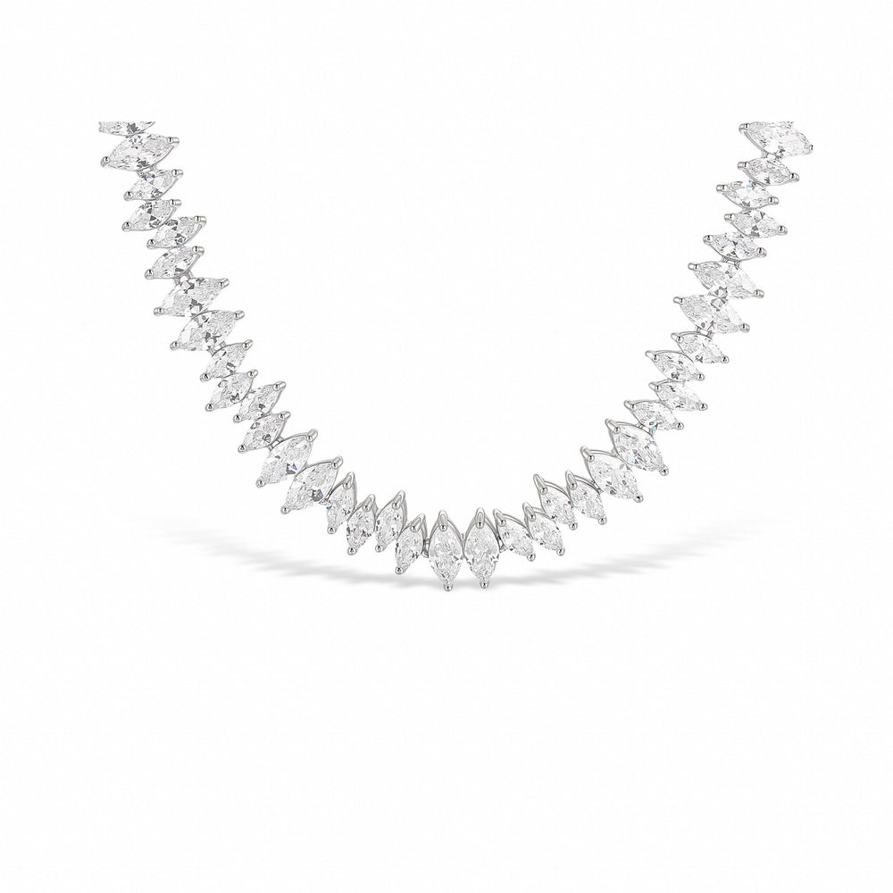 Quentinne White Navette Necklace