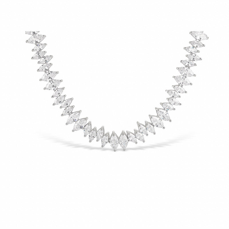Quentinne White Navette Necklace
