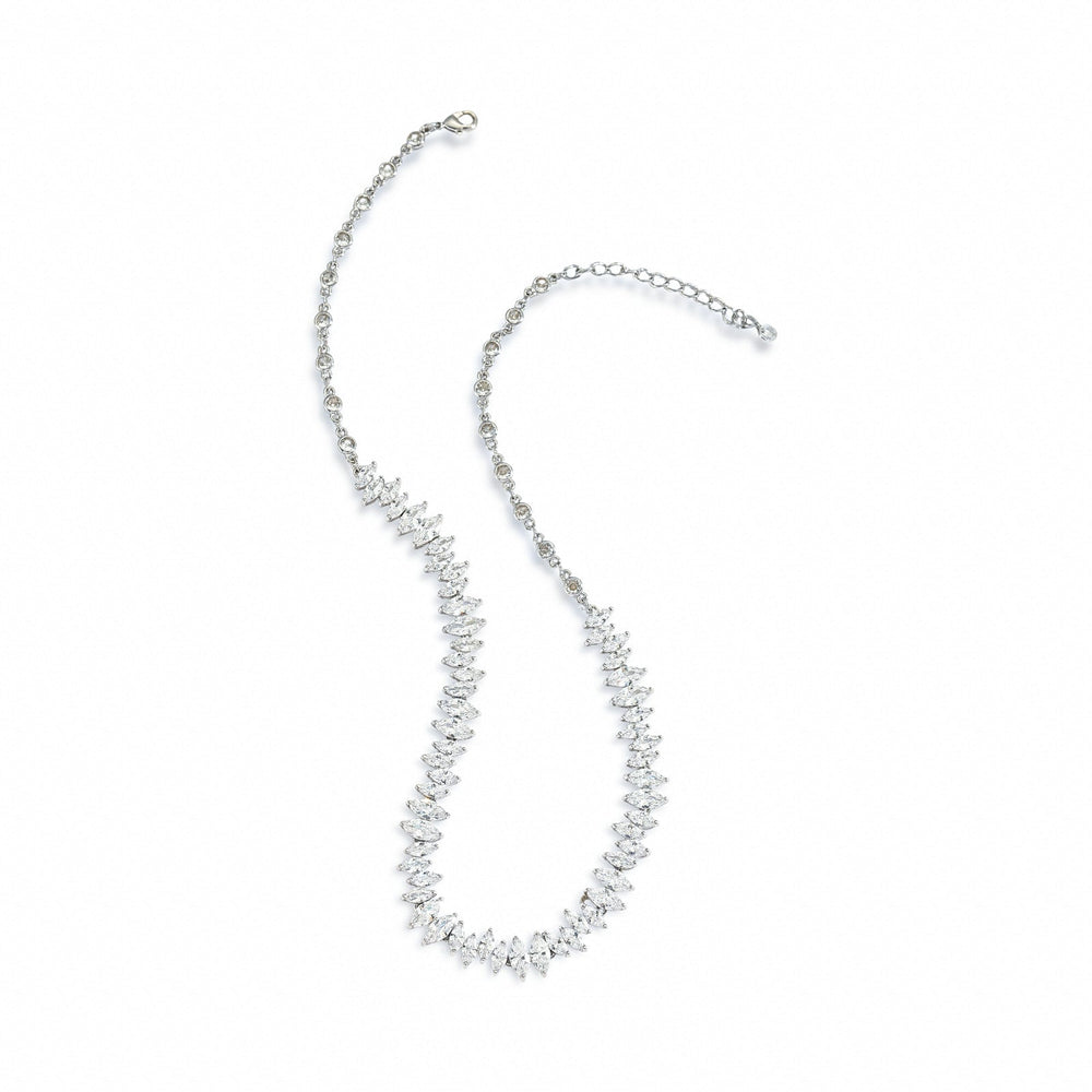 Quentinne White Navette Necklace