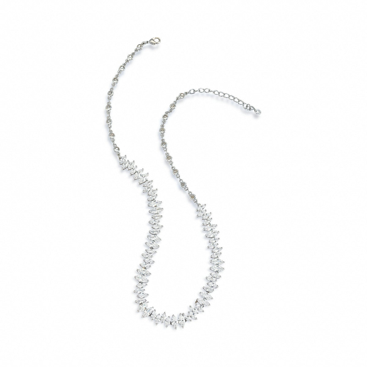 Quentinne White Navette Necklace