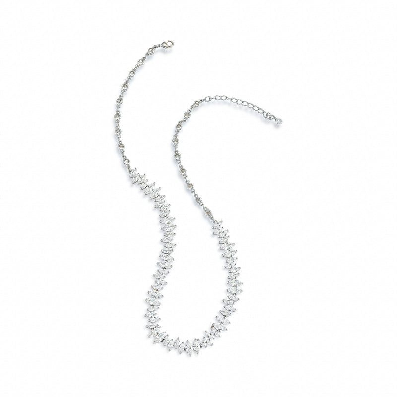 Quentinne White Navette Necklace