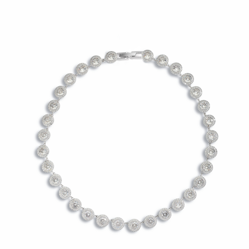 Ramona White Round Necklace