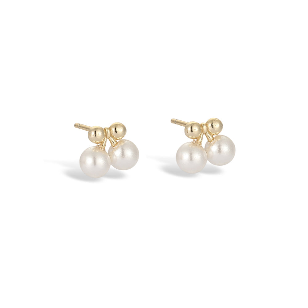 Raphaëlle Cherry 14K Gold Earring Set