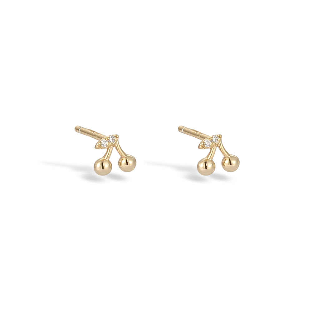 Raphaëlle Cherry 14K Gold Earring Set