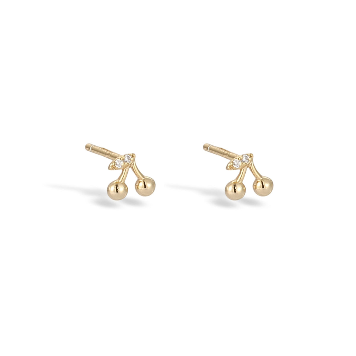 Raphaëlle Cherry 14K Gold Earring Set