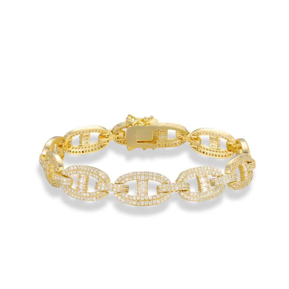 Rebekka 14K Gold Large Oval Link Bracelet