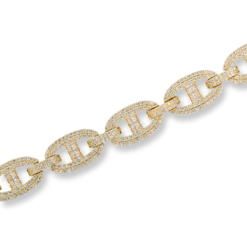 Rebekka 14K Gold Large Oval Link Bracelet