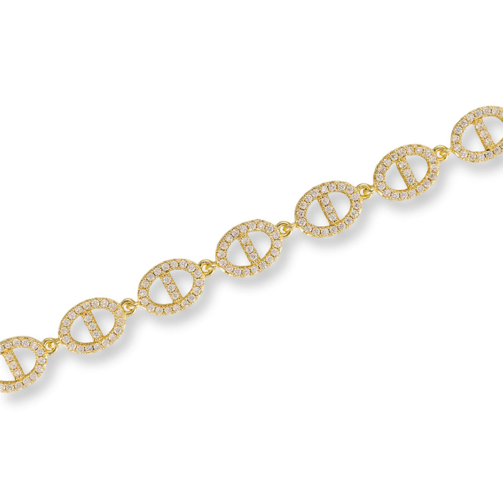 Rebekka 14K Gold Small Oval Link Bracelet