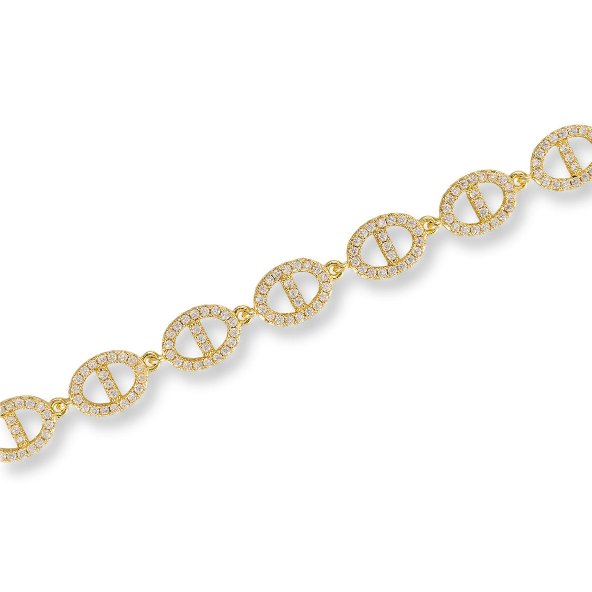 Rebekka 14K Gold Small Oval Link Bracelet
