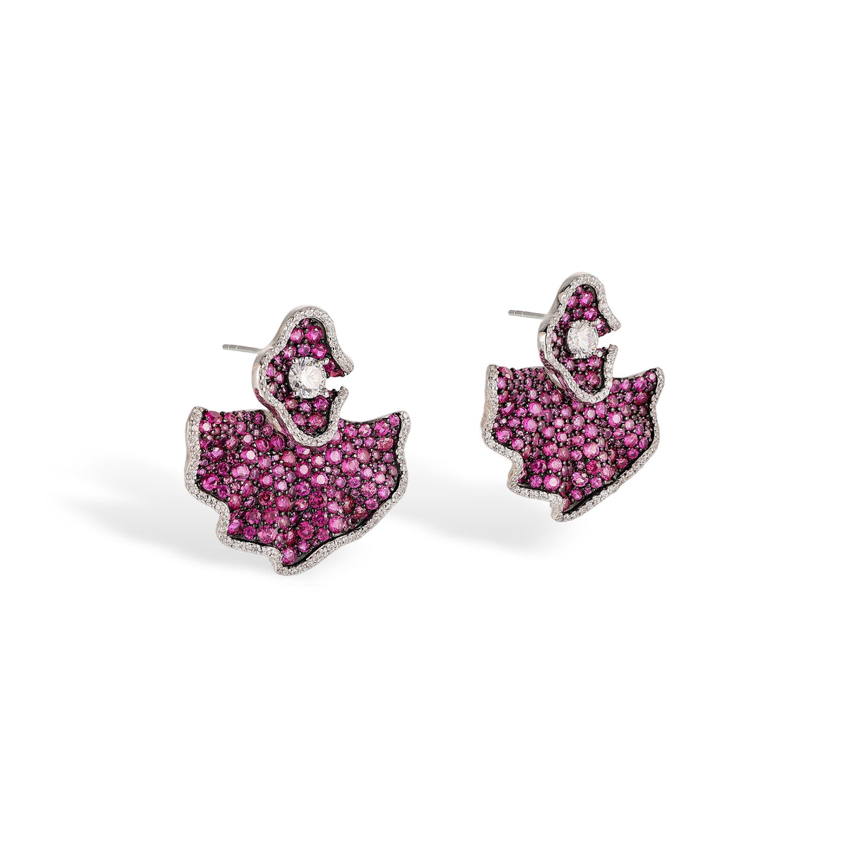 Reginhild Purple Dance Dress Earrings