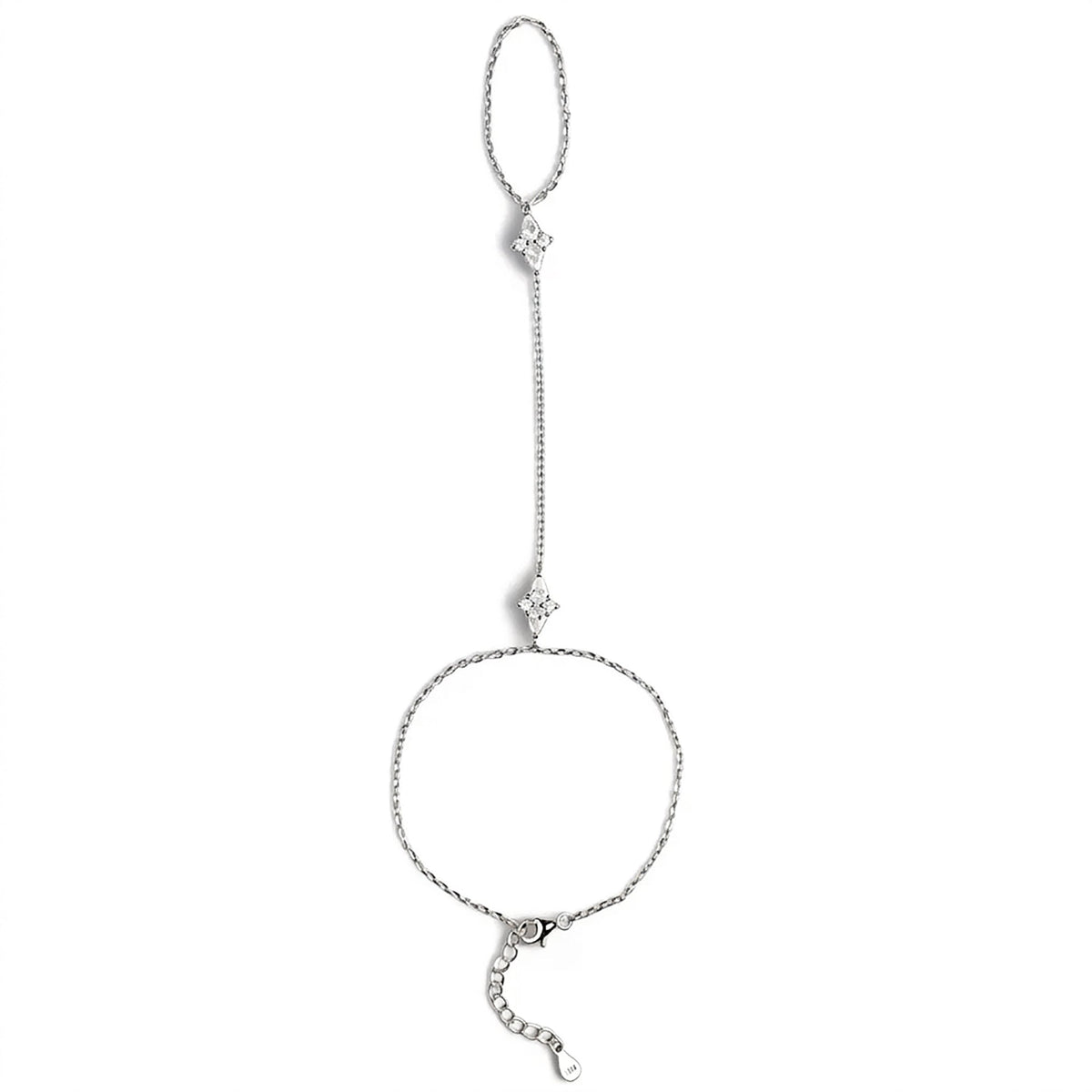 Reginrun 14K Gold Linked Finger Bracelet