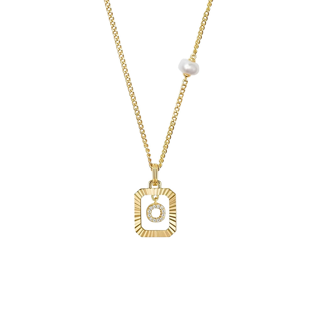 Renate 14K Gold Initial Letter Necklace