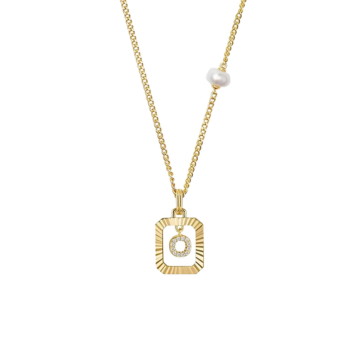 Renate 14K Gold Initial Letter Necklace