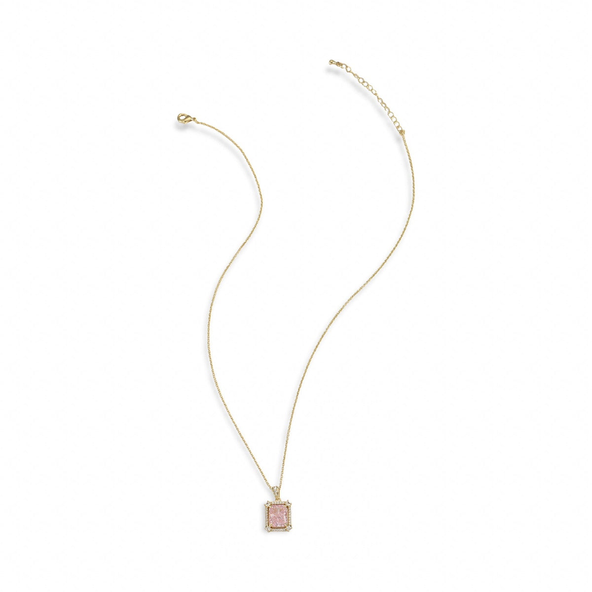 Renée Elegant 18K Gold Pink Necklace