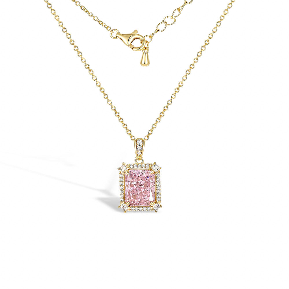 Renée Elegant 18K Gold Pink Necklace
