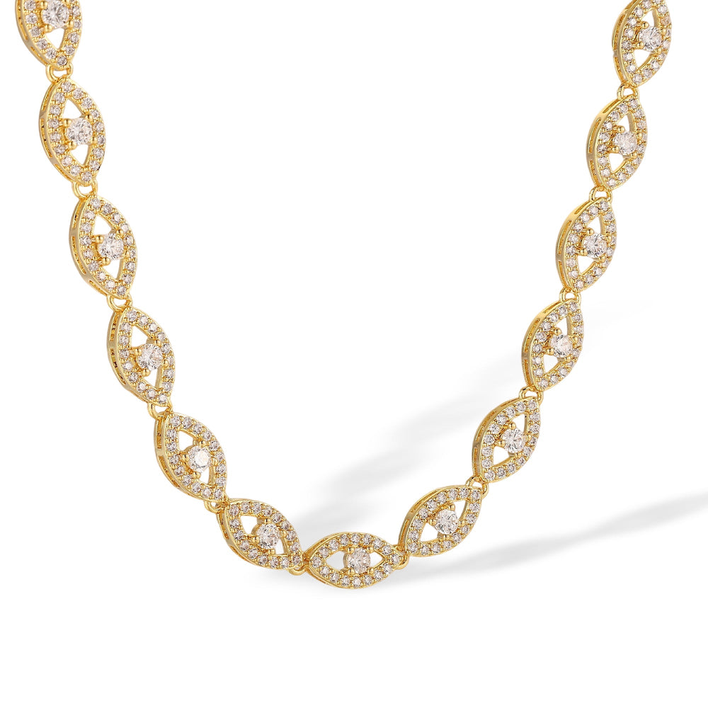 Richlind 14K Gold Marquise Link Necklace