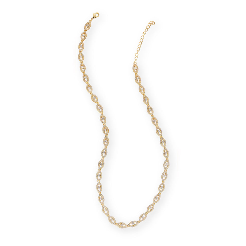 Richlind 14K Gold Marquise Link Necklace