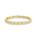 Rike 14K Gold Square Floral Bracelet