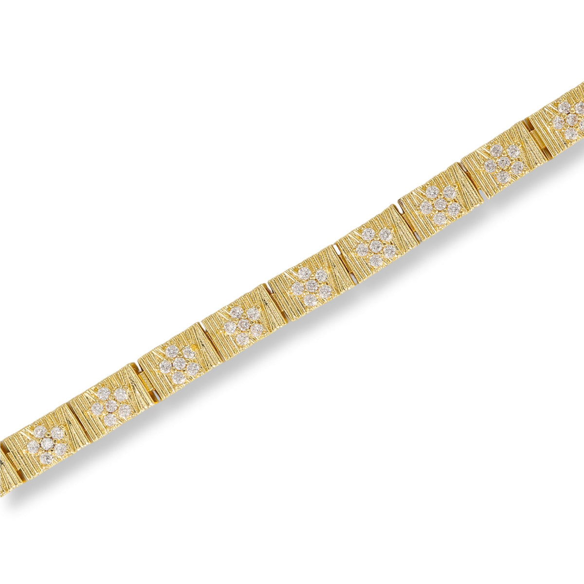 Rike 14K Gold Square Floral Bracelet