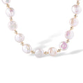 Rodelind White Round Baroque Pearl Choker Necklace