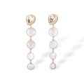 Rodelind White Round Baroque Pearl Earrings