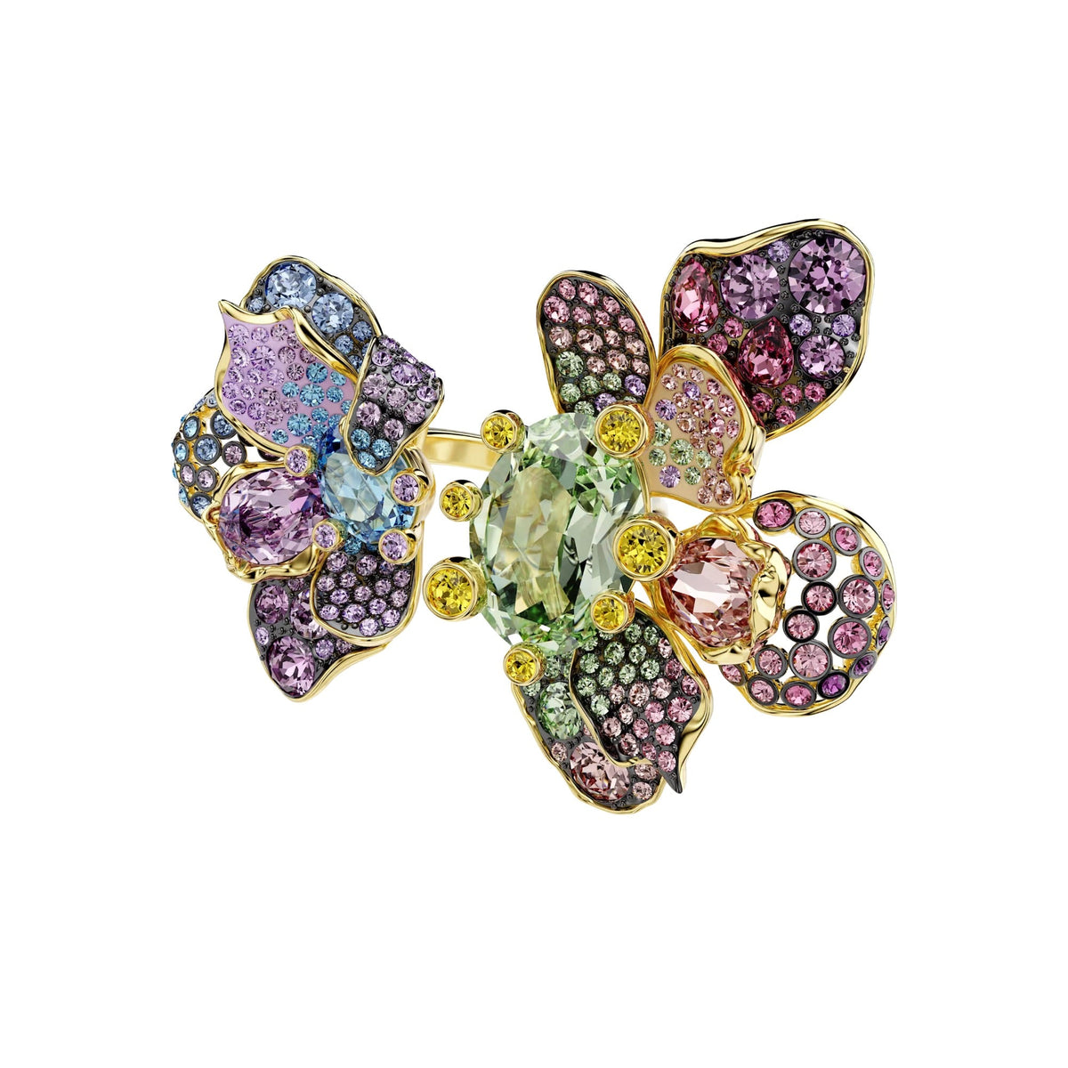 Ronja Multicolor Floral Open Ring