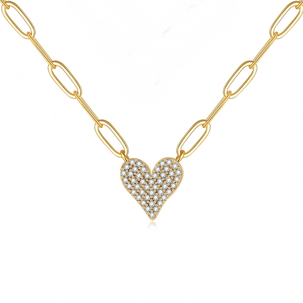Rosalie 14K-Gold Heart Necklace