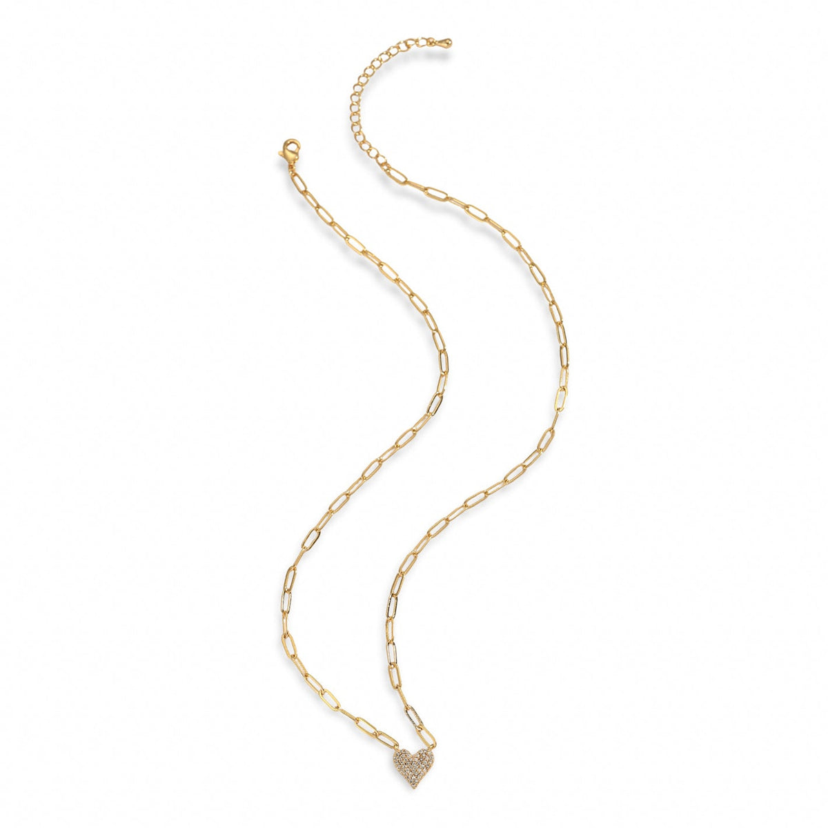 Rosalie 14K-Gold Heart Necklace