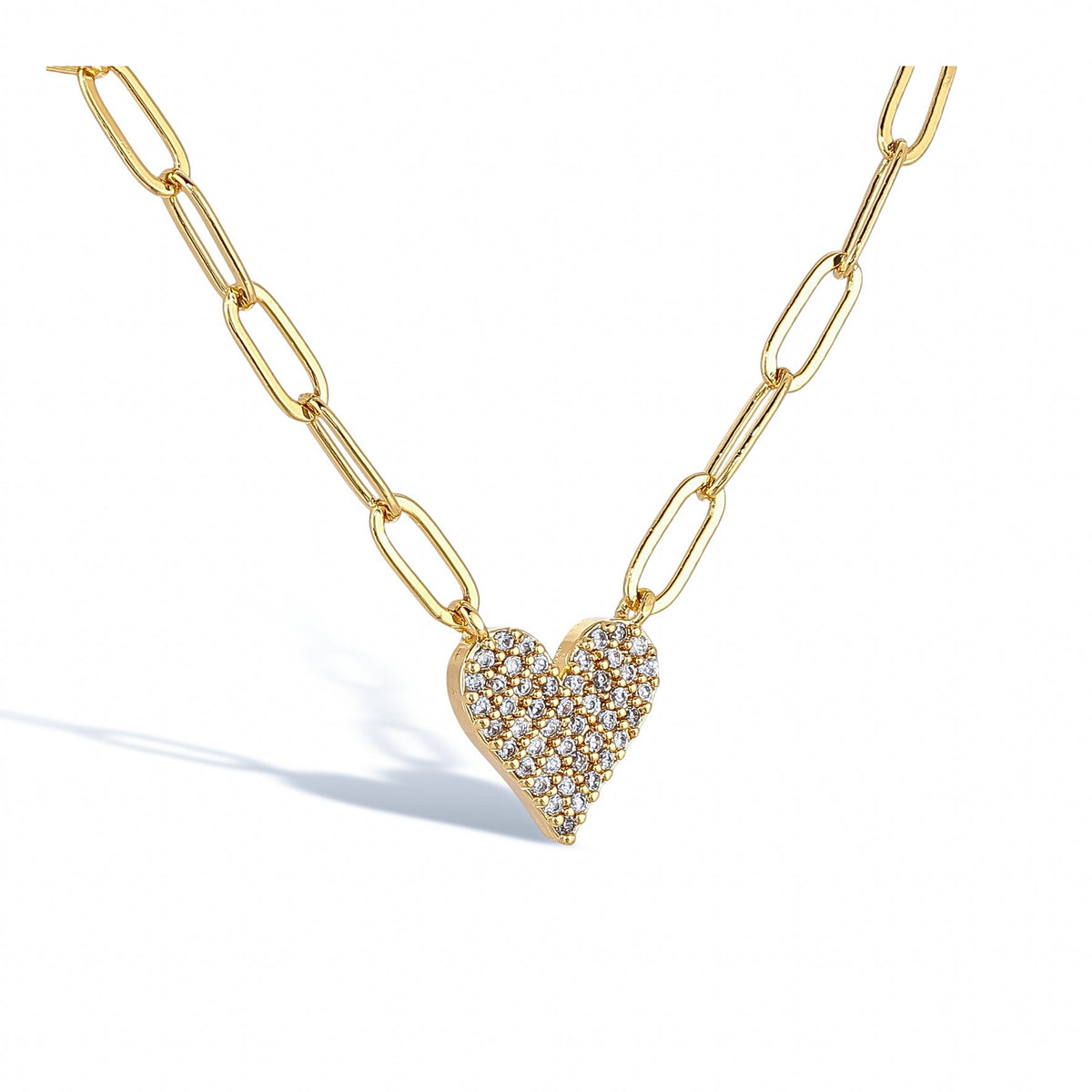 Rosalie 14K-Gold Heart Necklace