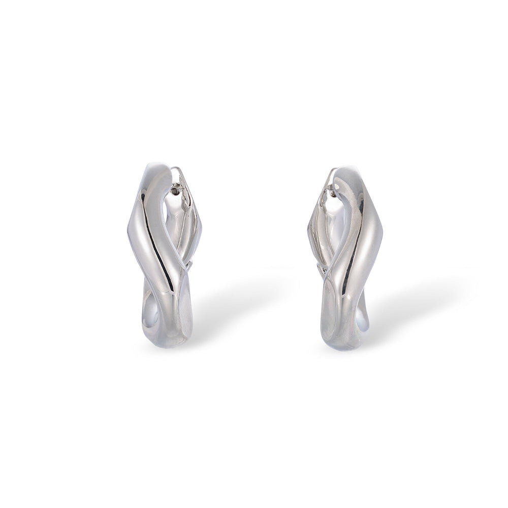 Rosalie 14K Gold Curve Hoop Earrings