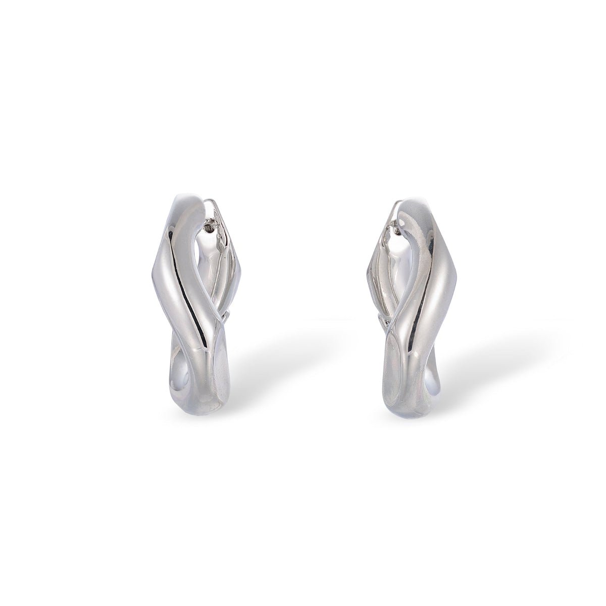 Rosalie 14K Gold Curve Hoop Earrings