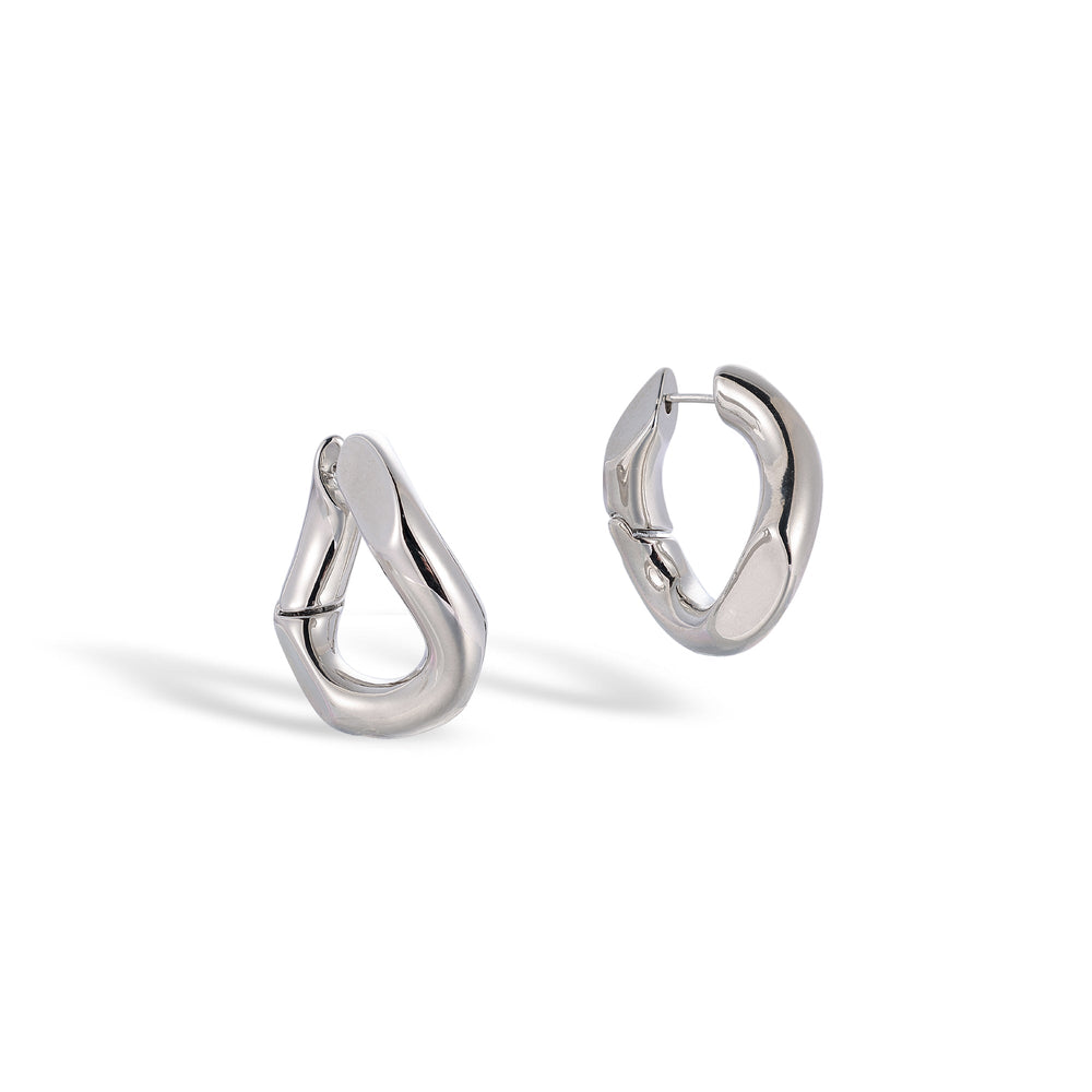 Rosalie 14K Gold Curve Hoop Earrings