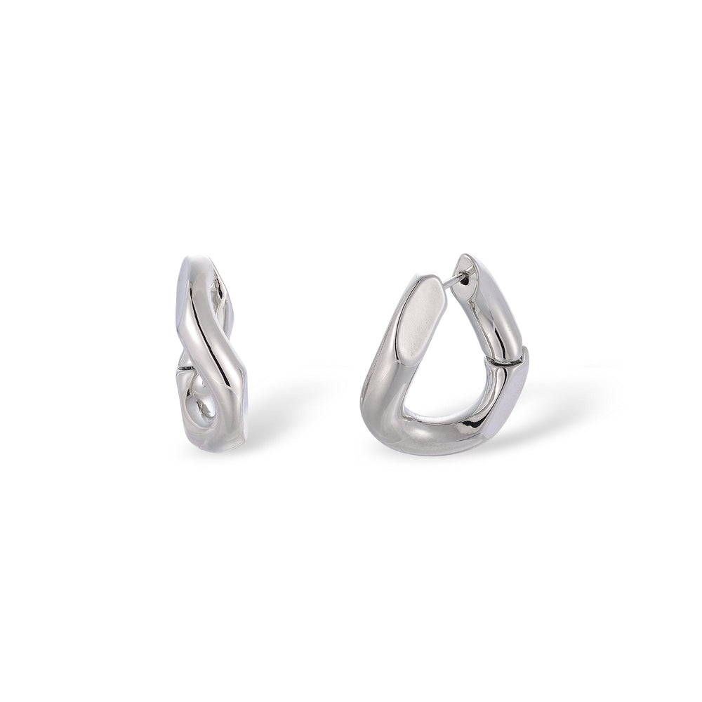 Rosalie 14K Gold Curve Hoop Earrings