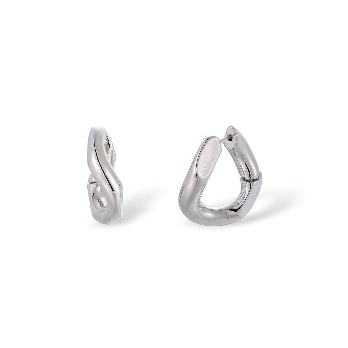 Rosalie 14K Gold Curve Hoop Earrings