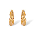 Rosalie 14K Gold Curve Hoop Earrings