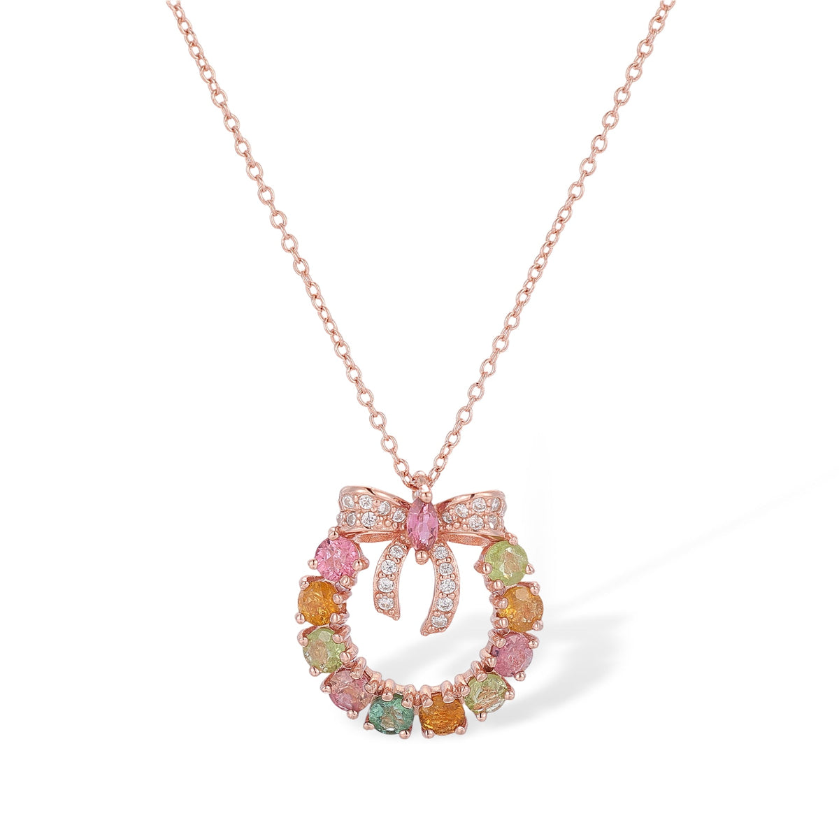 Ruban de Tourmaline Rose Gold Necklace