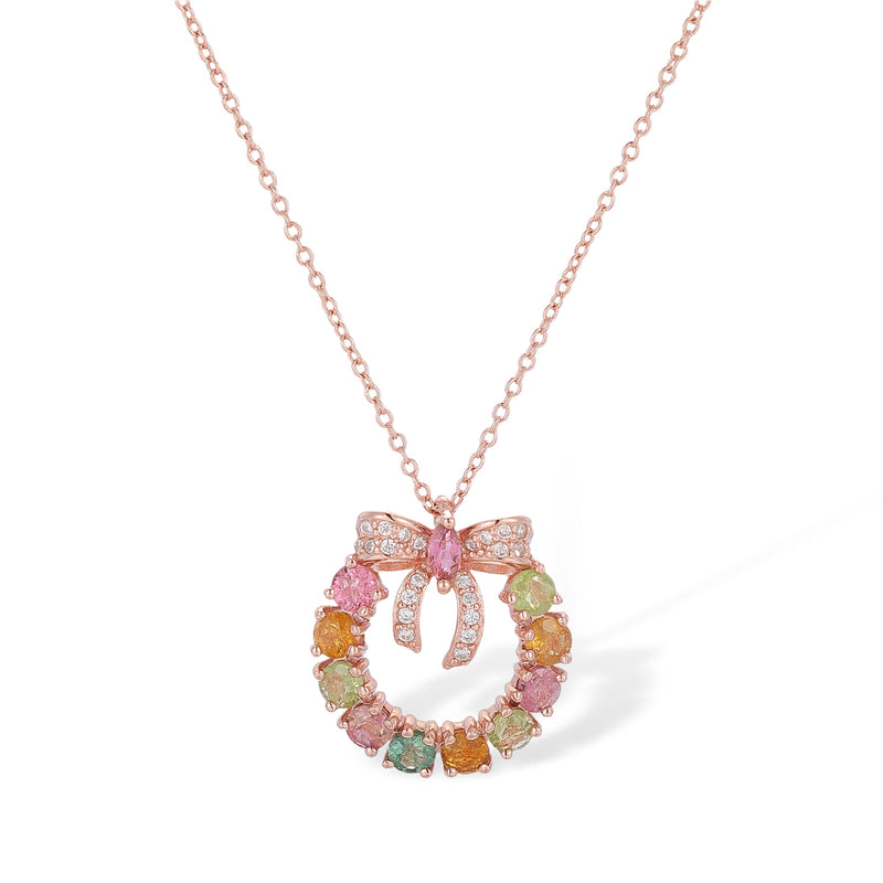 Ruban de Tourmaline Rose Gold Necklace