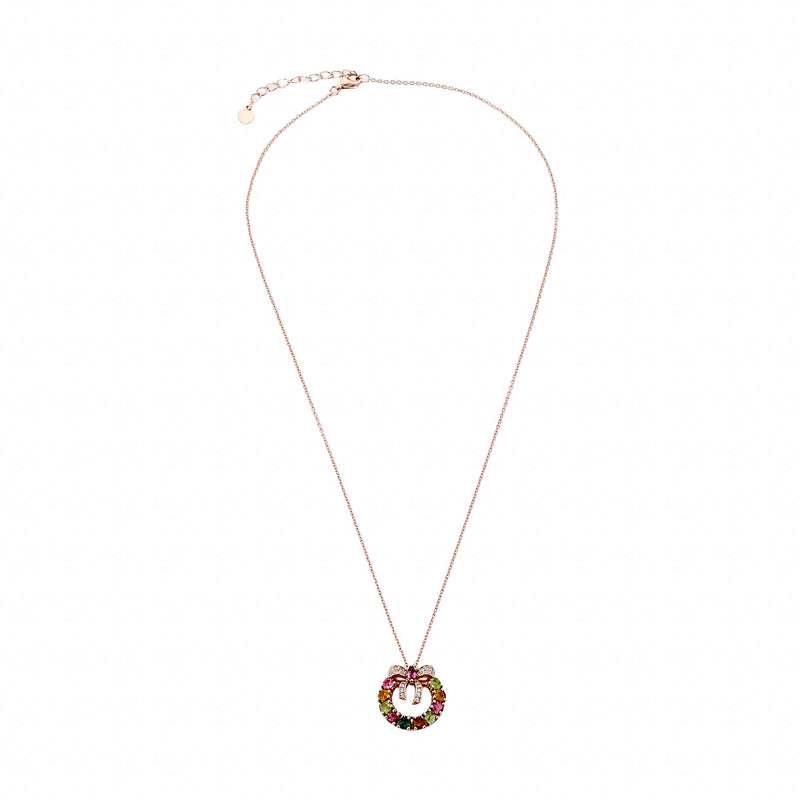 Ruban de Tourmaline Rose Gold Necklace