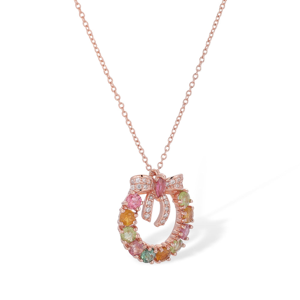 Ruban de Tourmaline Rose Gold Necklace