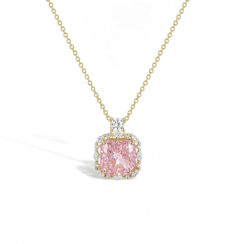 Sabine Pink Zircon Necklace