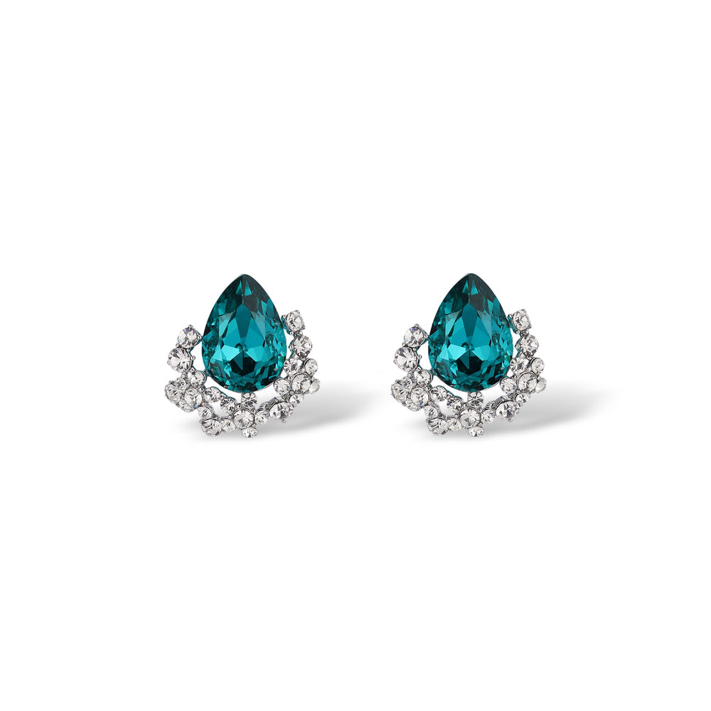 Sabrina Teardrop Crystal Earrings