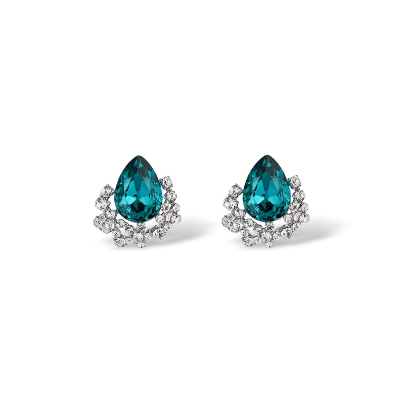 Sabrina Teardrop Crystal Earrings