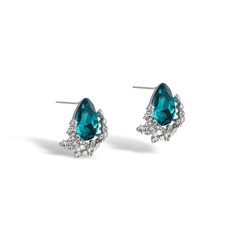 Sabrina Teardrop Crystal Earrings