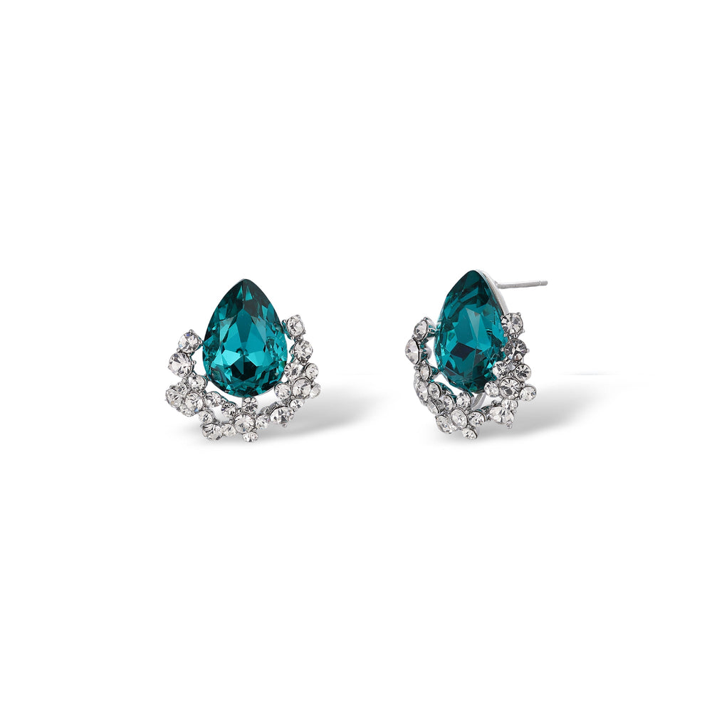 Sabrina Teardrop Crystal Earrings